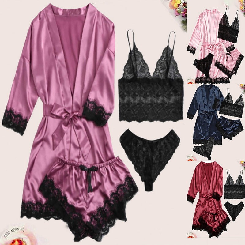 Nightwear Underwear Sleepwear 4 Pcs