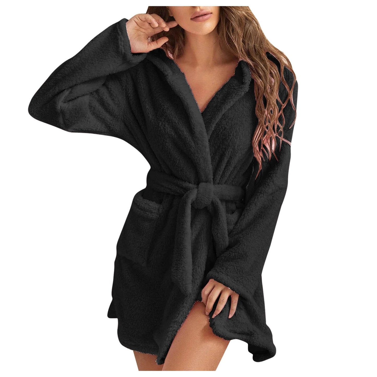 Fashion Women Winter Warm Hooded Plush