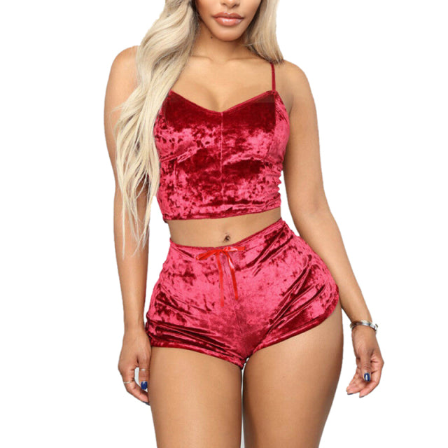 Ladies Pajama Set Cute Print Suit