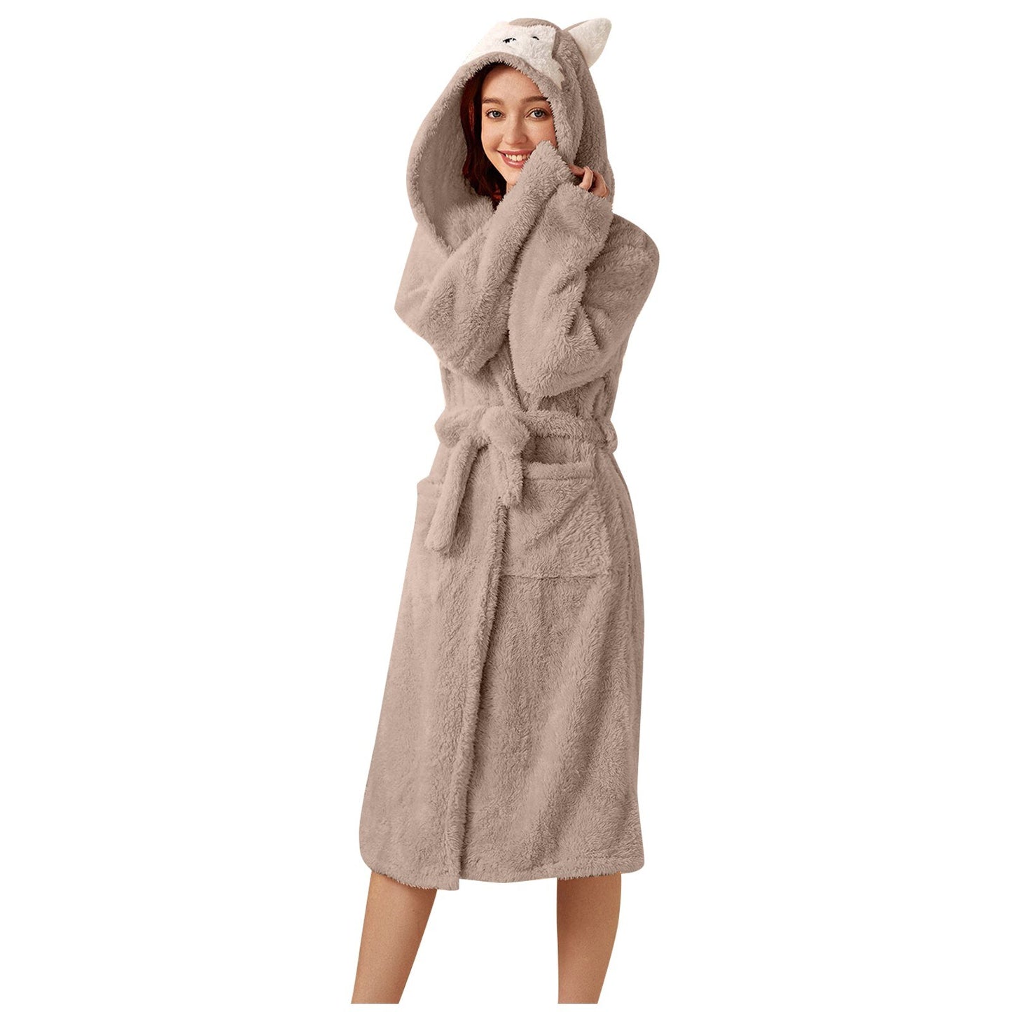 Women Winter Pajamas  Bathrobe robe