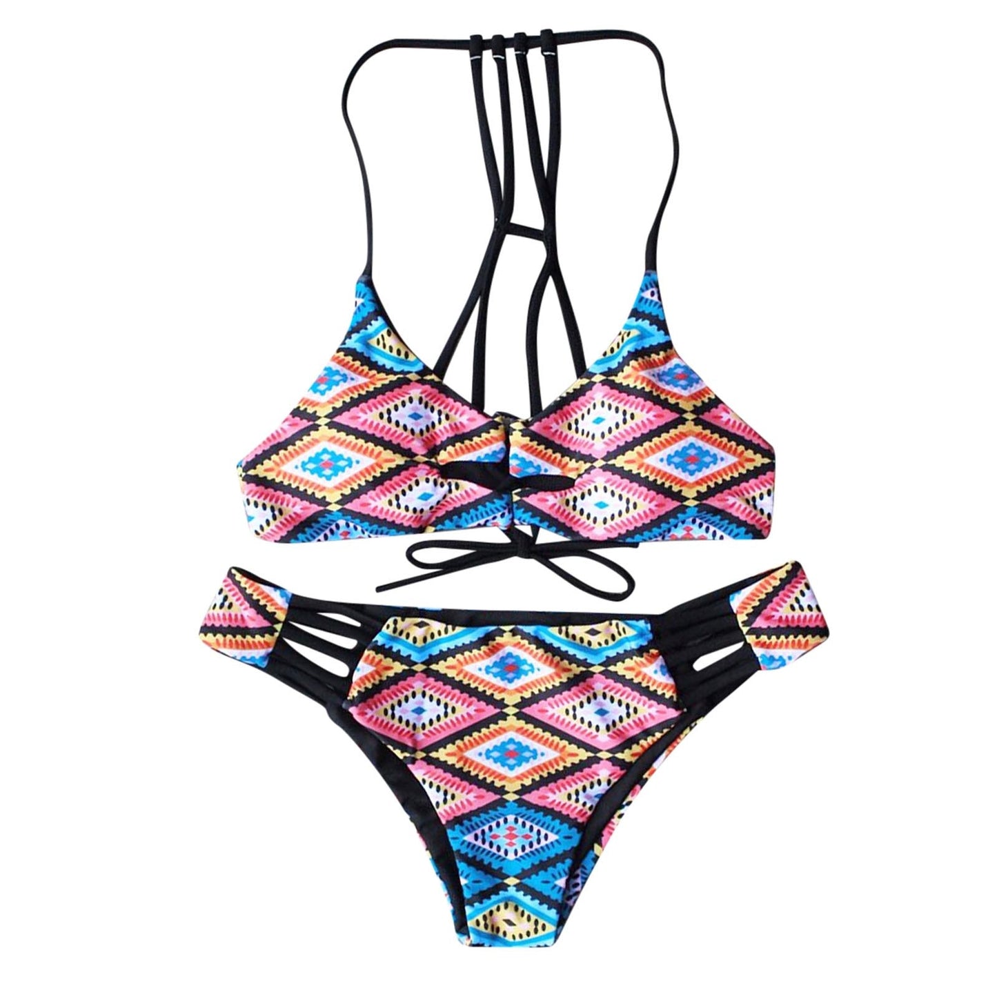 Women  Bikini Set Colorful  Swimwear