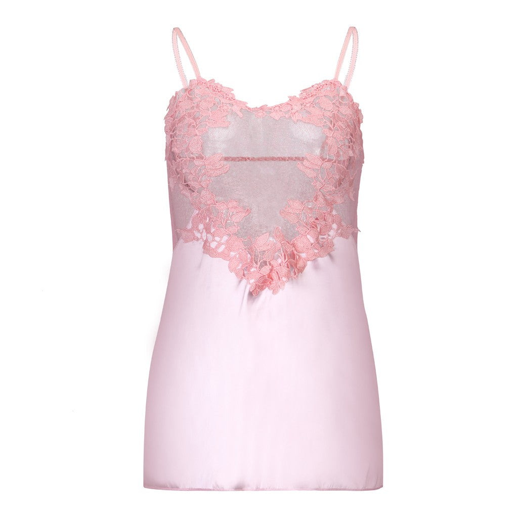 Nightgowns Sleepshirts Mesh Lace