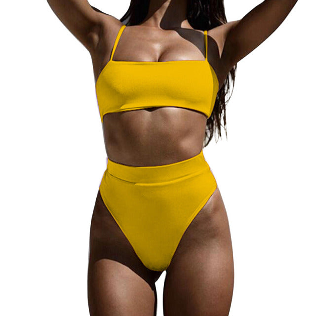 Sexy Ribbed Bikini Women Swimwear