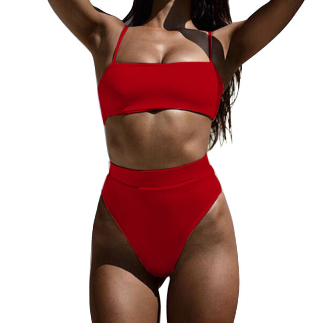 Sexy Ribbed Bikini Women Swimwear