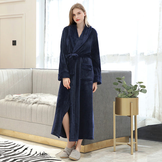 Women Winter Bathrobe  Dressing Gown