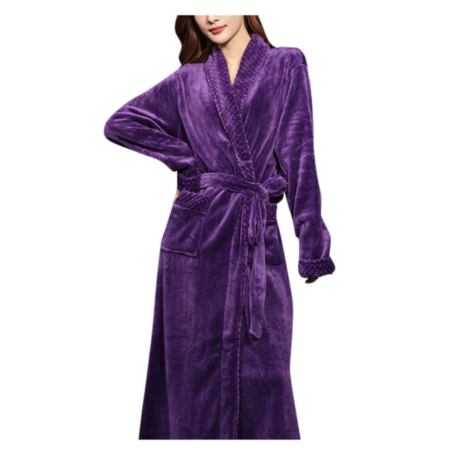 Adult Home Wear Flannel Nightgown